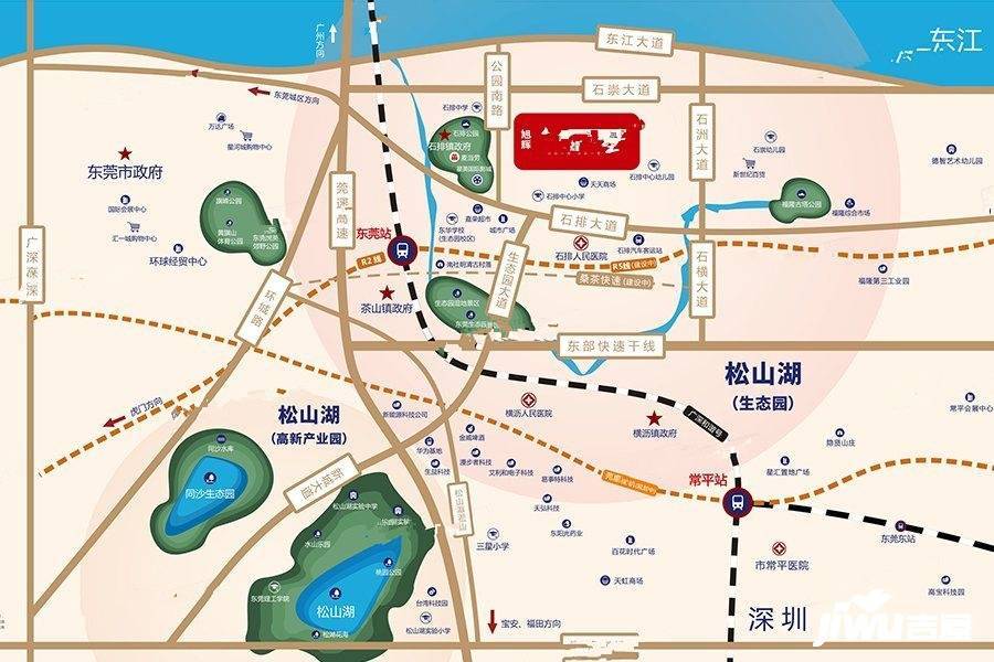 旭辉江山墅位置交通图图片