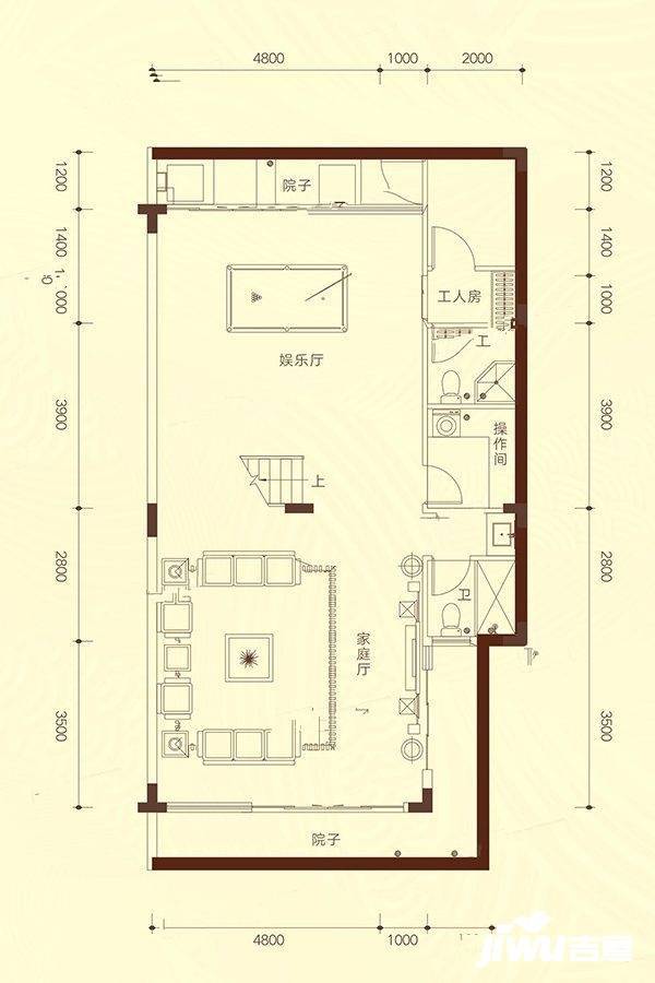 利丰中央公园二期5室4厅5卫304㎡户型图