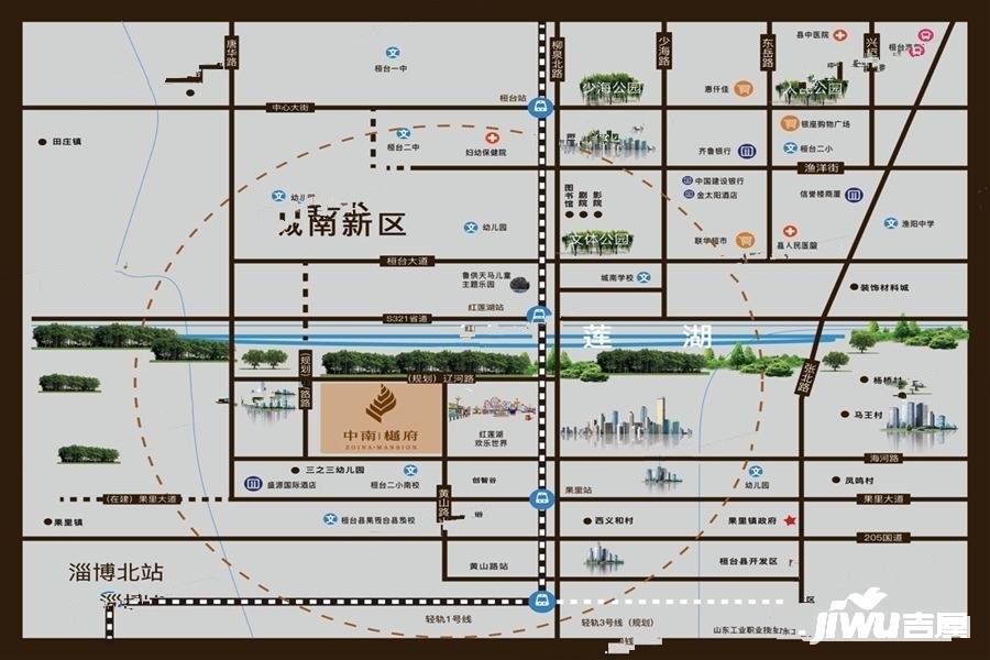 中南樾府位置交通图图片