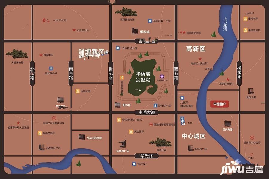 华侨城别墅岛位置交通图