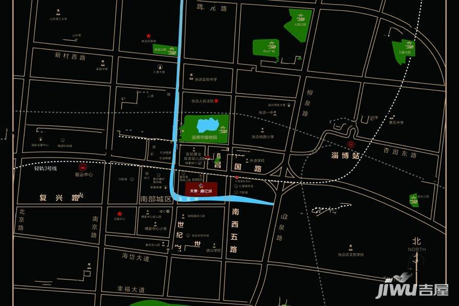 天泰嘉亿城位置交通图