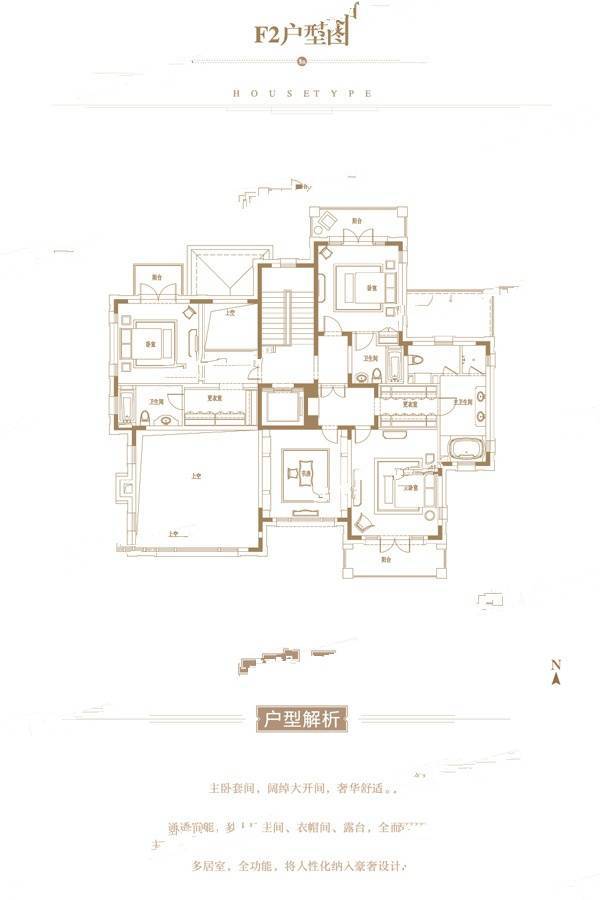 华侨城别墅岛4室4厅7卫681.9㎡户型图