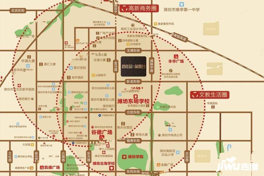 碧桂园凤凰台位置交通图