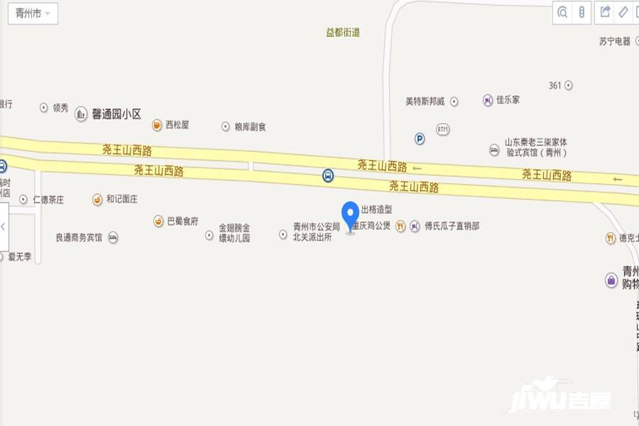 青州泓德现代物流城位置交通图
