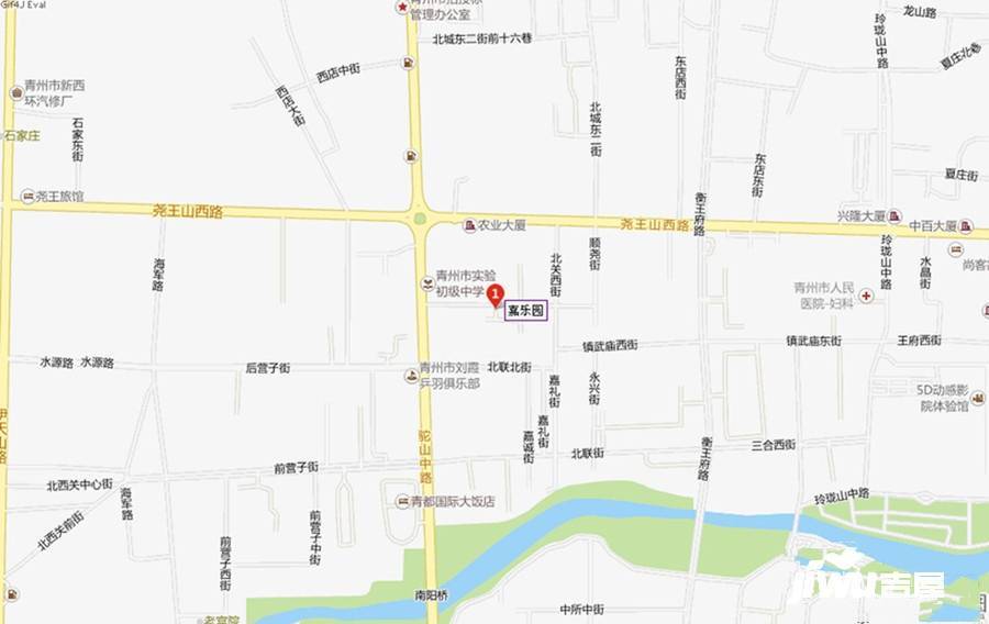 青州嘉乐园位置交通图图片