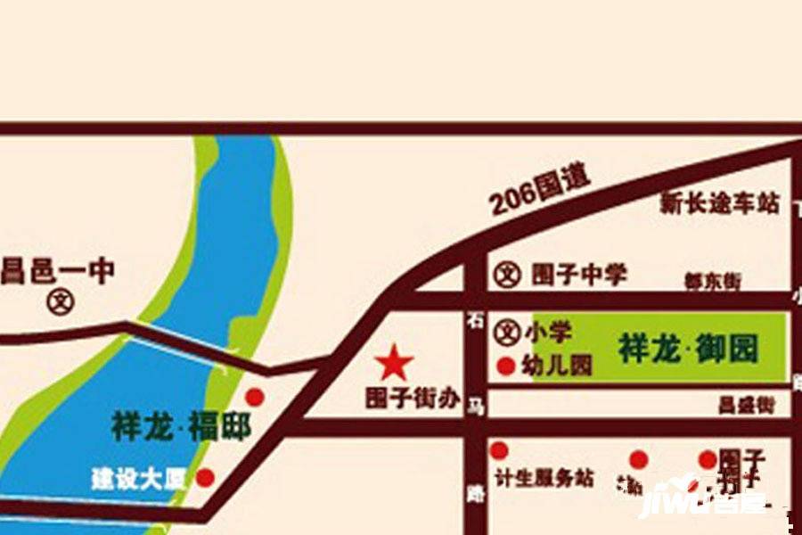 祥龙御园位置交通图
