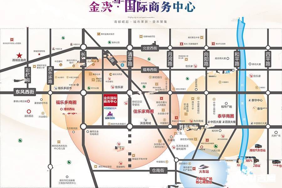 金庆国际商务中心位置交通图