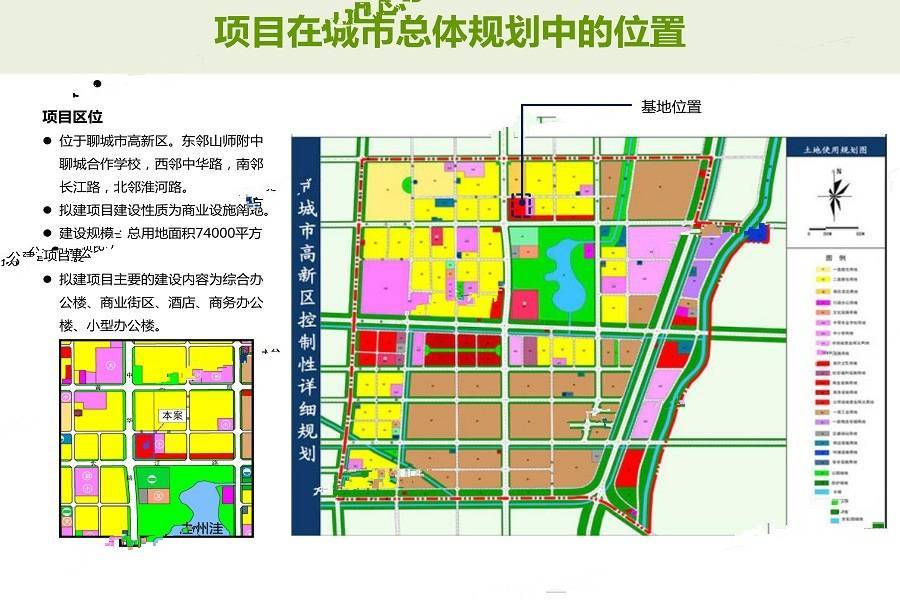 国兴聊城中心位置交通图图片