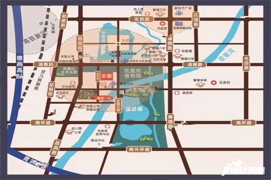 现代明珠广场位置交通图