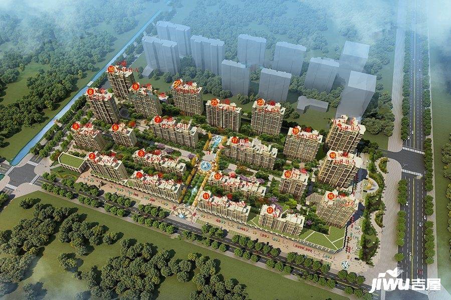 中南花城规划图图片
