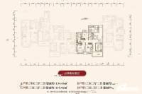 菏泽恒大御峰3室2厅2卫119.9㎡户型图