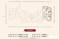 菏泽恒大御峰3室2厅2卫119.7㎡户型图