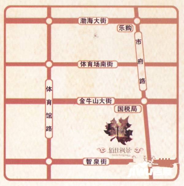 佰仕枫景位置交通图图片