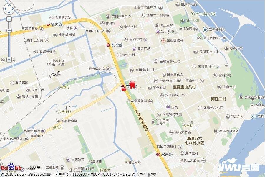 上海宝杨宝龙广场位置交通图