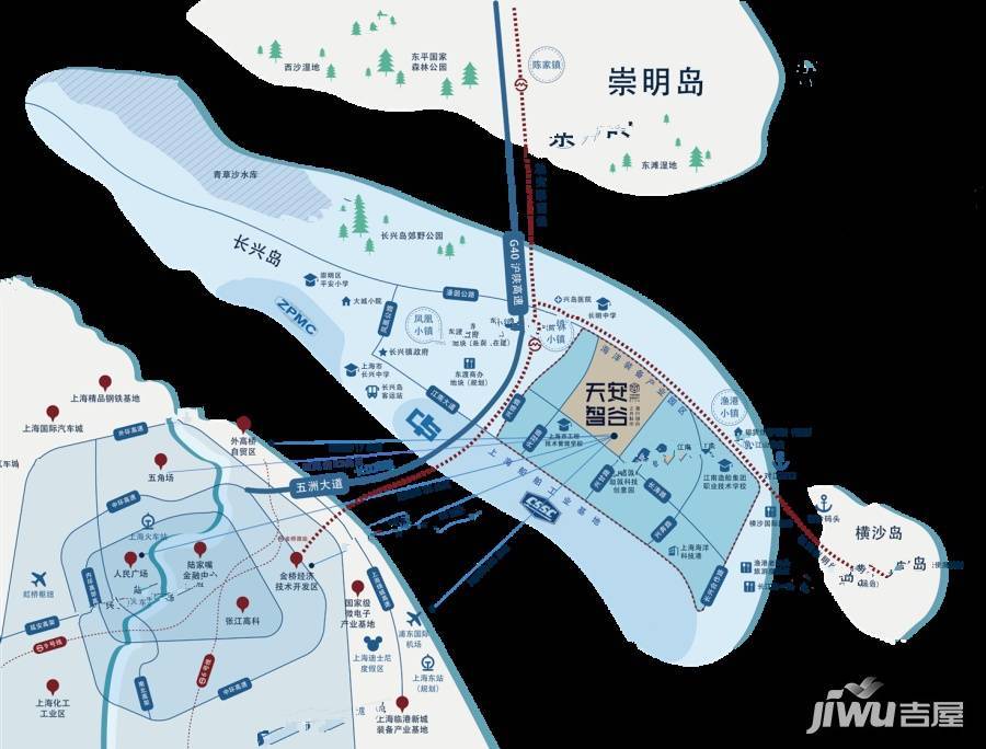 天安智谷上海长兴科创中心位置交通图图片