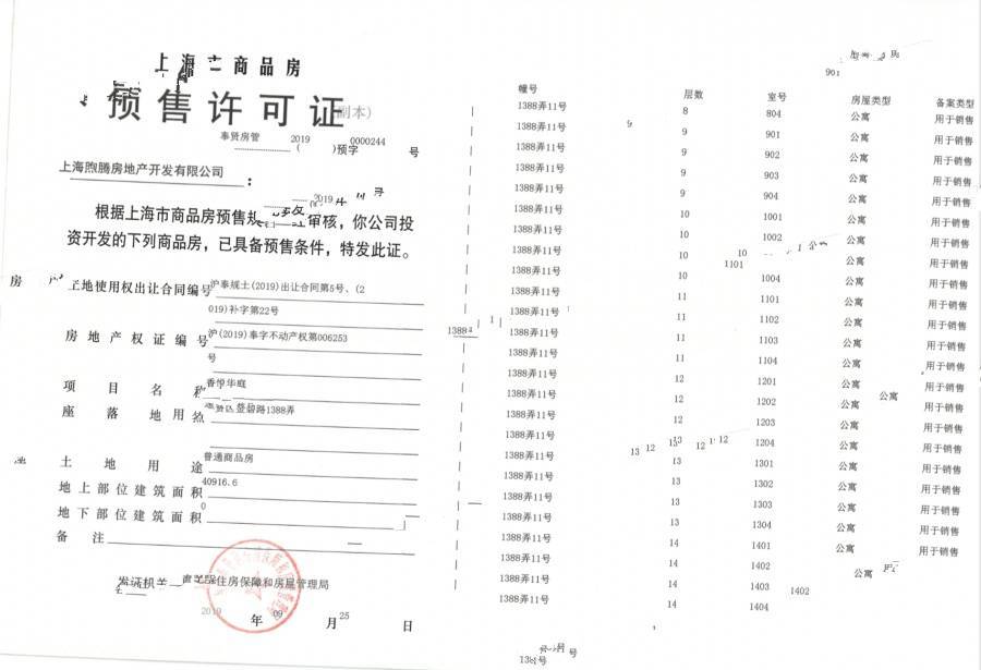 禹洲天境雍锦府楼盘证照图片