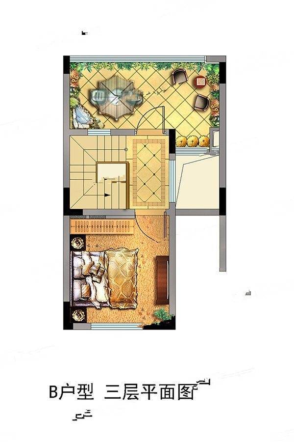 上实滨湖城海上湾鹭居2室3厅2卫82㎡户型图