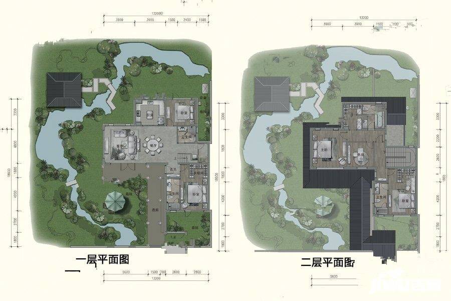 龙源十里风荷5室2厅4卫260㎡户型图