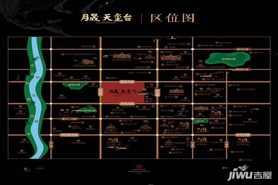 月晟天玺台位置交通图图片