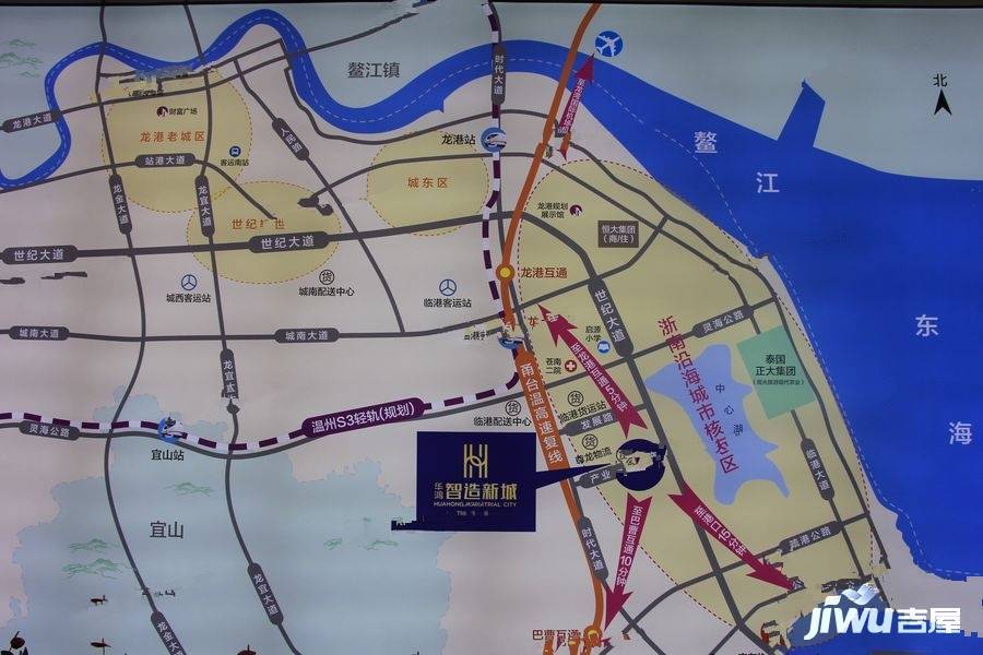 华鸿智造新城位置交通图