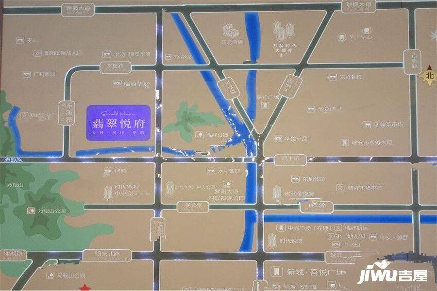 万科时代华鸿翡翠悦府位置交通图