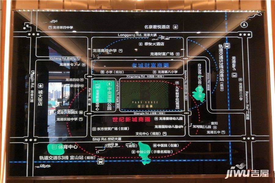 中梁荣安都会森林实景图图片