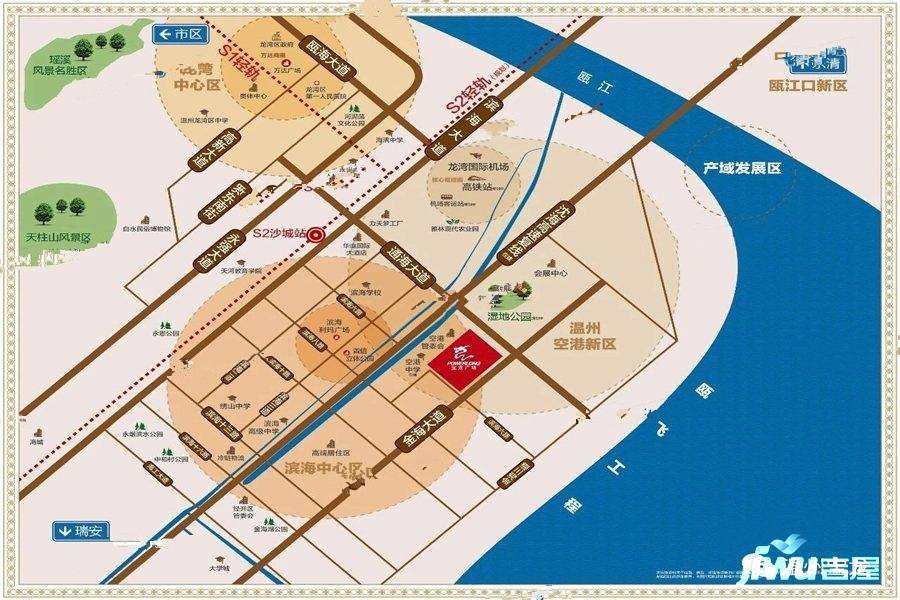 温州宝龙广场位置交通图
