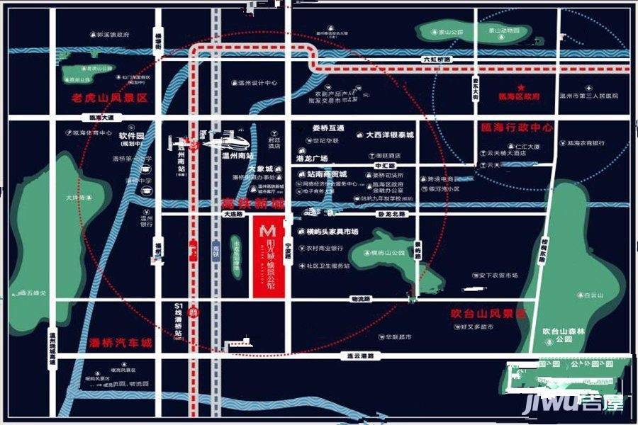 阳光城愉景公馆位置交通图1