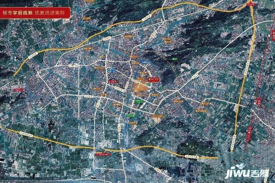 柳市中梁首府位置交通图图片