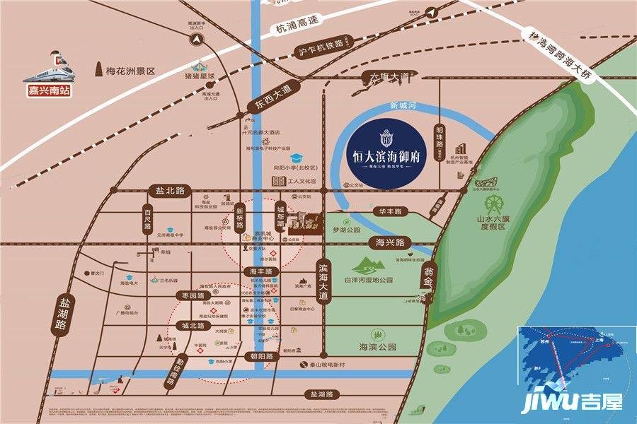 恒大滨海御府位置交通图