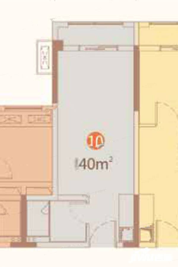 平湖佳兆业广场1室0厅0卫40㎡户型图