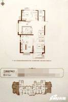 中晟世纪城二期学府美地3室2厅2卫119㎡户型图