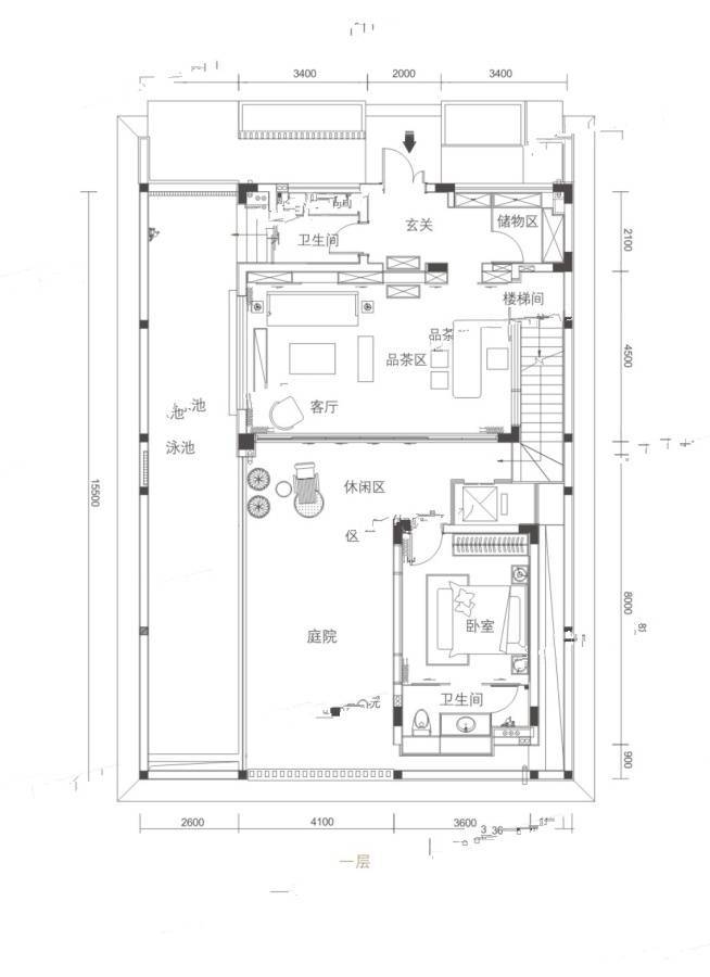 国寿嘉园逸境4室2厅5卫126㎡户型图