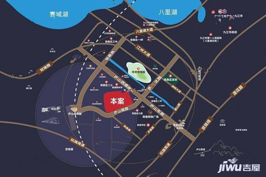 柴桑金鹏城位置交通图
