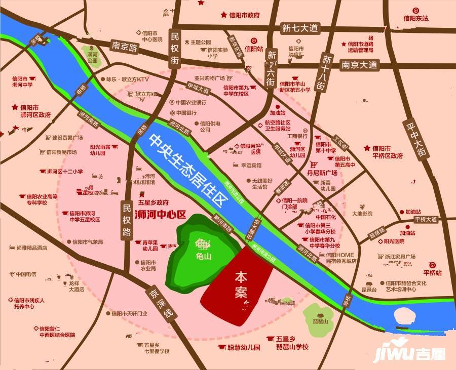 天福山河观邸位置交通图