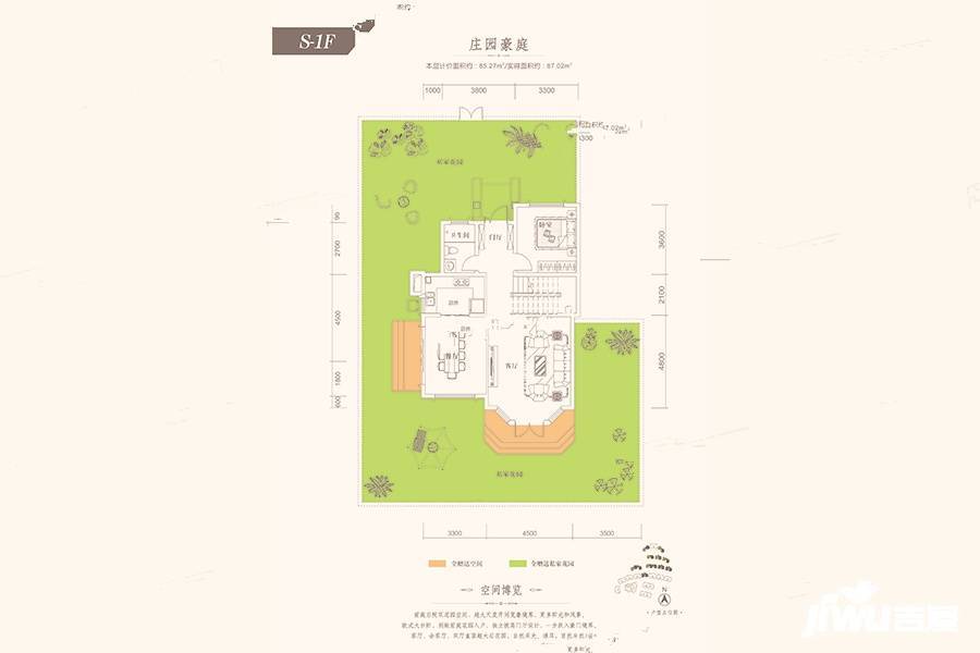 金牛国际社区5室3厅3卫174.8㎡户型图