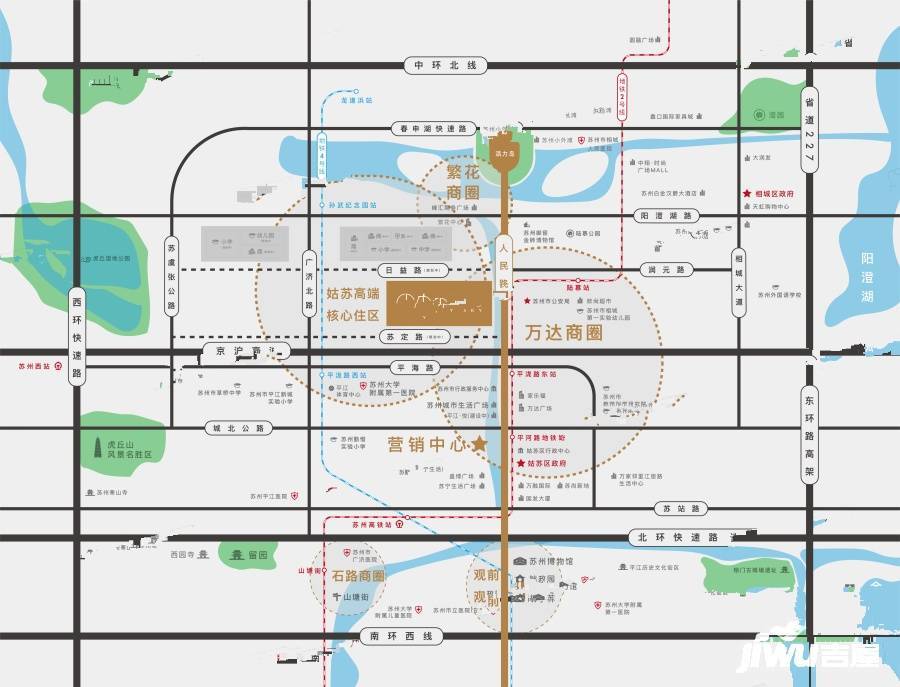 天荟公寓位置交通图