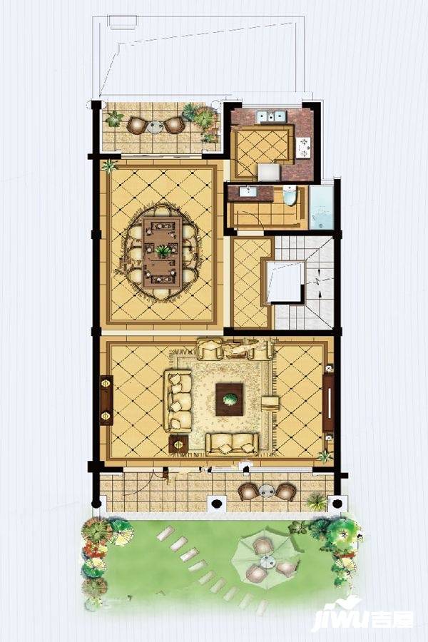 首开屹墅4室2厅3卫223㎡户型图