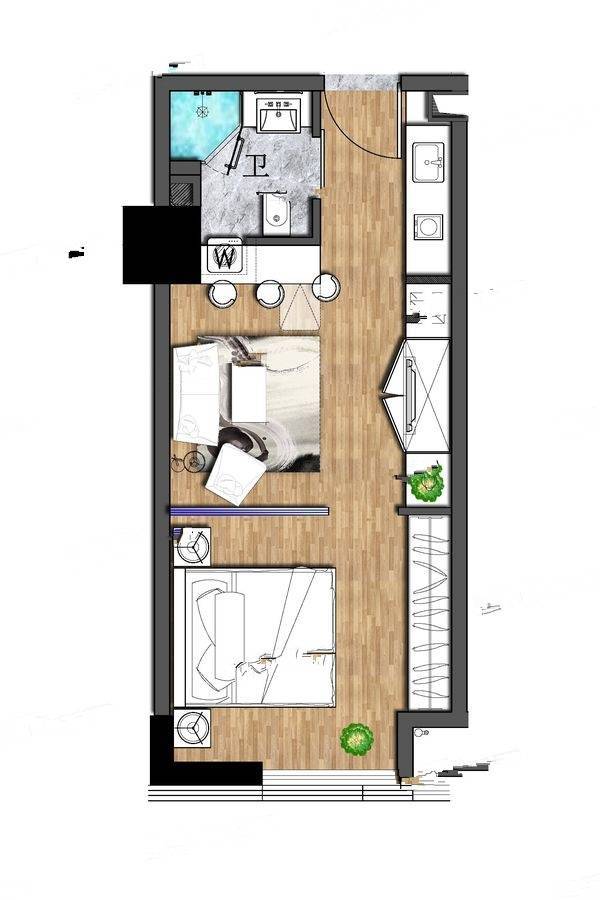 金港湖滨中心户型图