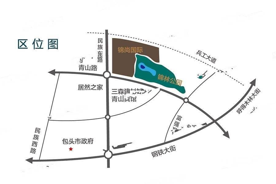 锦尚国际位置交通图
