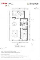 万科中央公园3室2厅2卫124㎡户型图