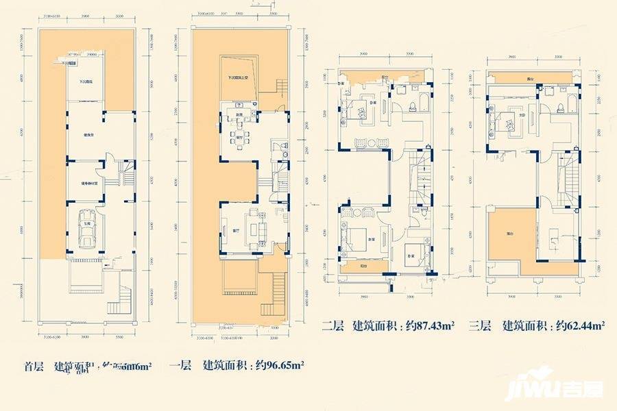 黄河龙城小白河公馆7室2厅4卫370.4㎡户型图