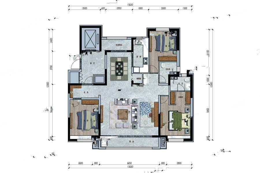 中国铁建景晟学府户型图