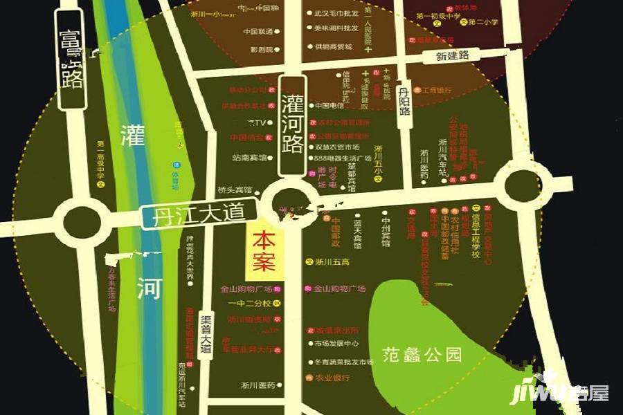 淅川金地购物公园位置交通图图片