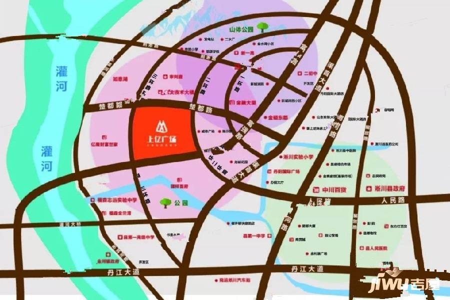 上亿广场天悦城位置交通图