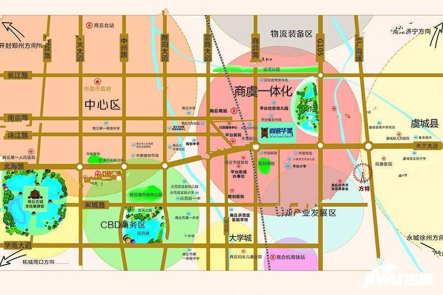 尚锦华城位置交通图图片