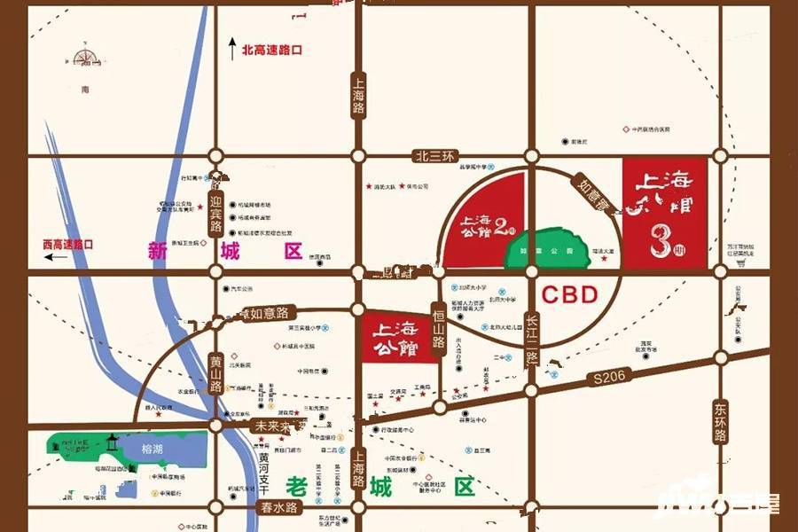 上海公馆樾府位置交通图