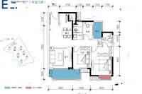 建投象山国际2室2厅2卫114㎡户型图