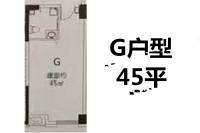 尚鑫海悦1室1厅1卫45㎡户型图