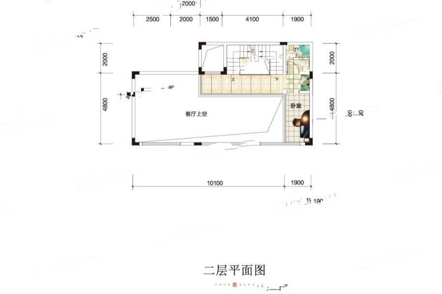 蓝光雍锦半岛3室2厅3卫195.9㎡户型图
